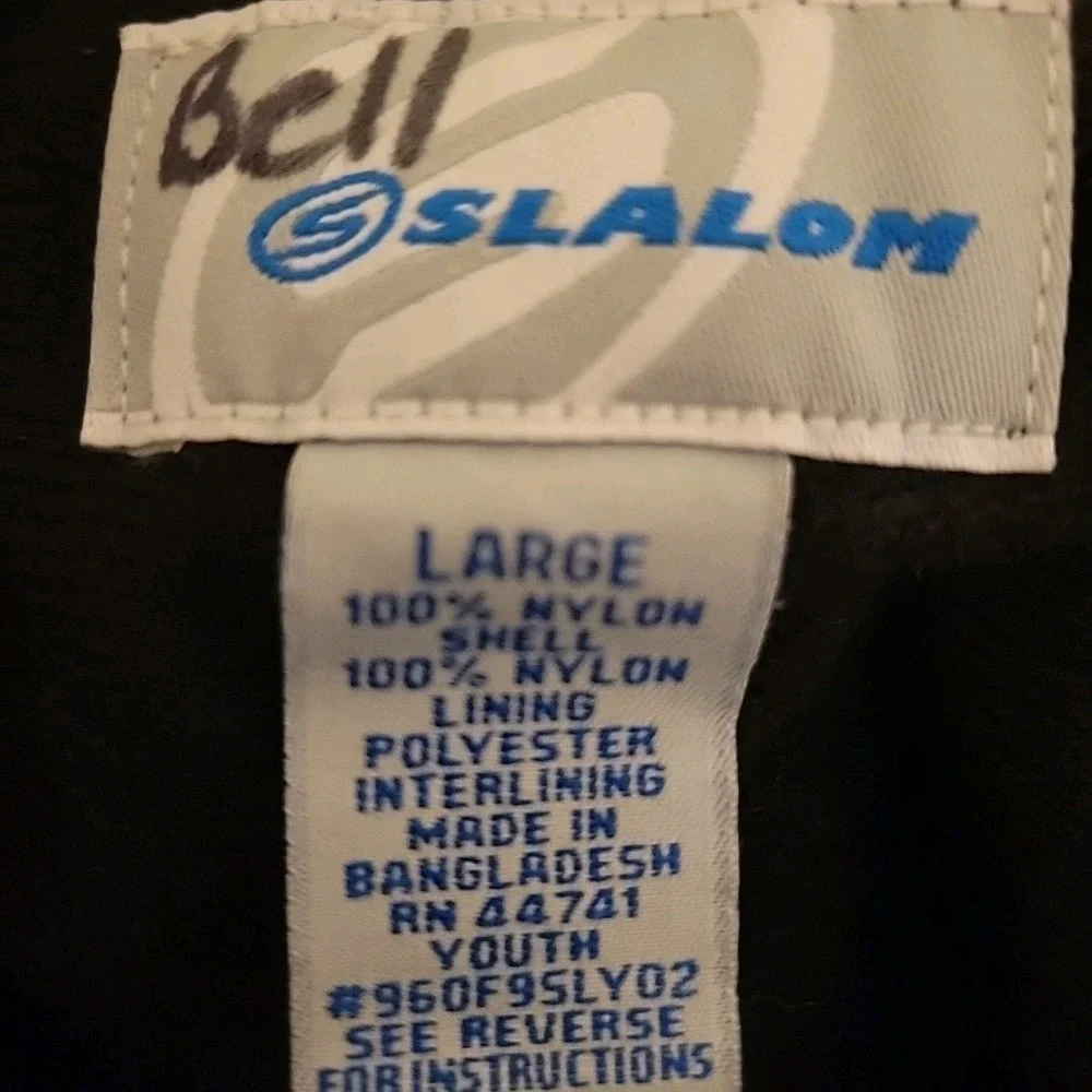 NEW NWT Slalom Ski Pants Black‎ Youth L Child